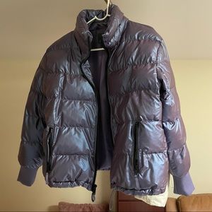 Purple puff jacket